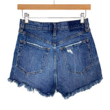 Abercrombie & Fitch Distressed Button Fly High Rise Mom Shorts- Size 25/0