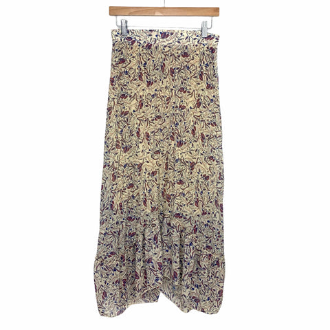 The Korner Paisley Printed Elastic Waist Skirt NWT- Size 6
