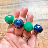 No Brand Navy/Teal/Gold Segmented Bracelet