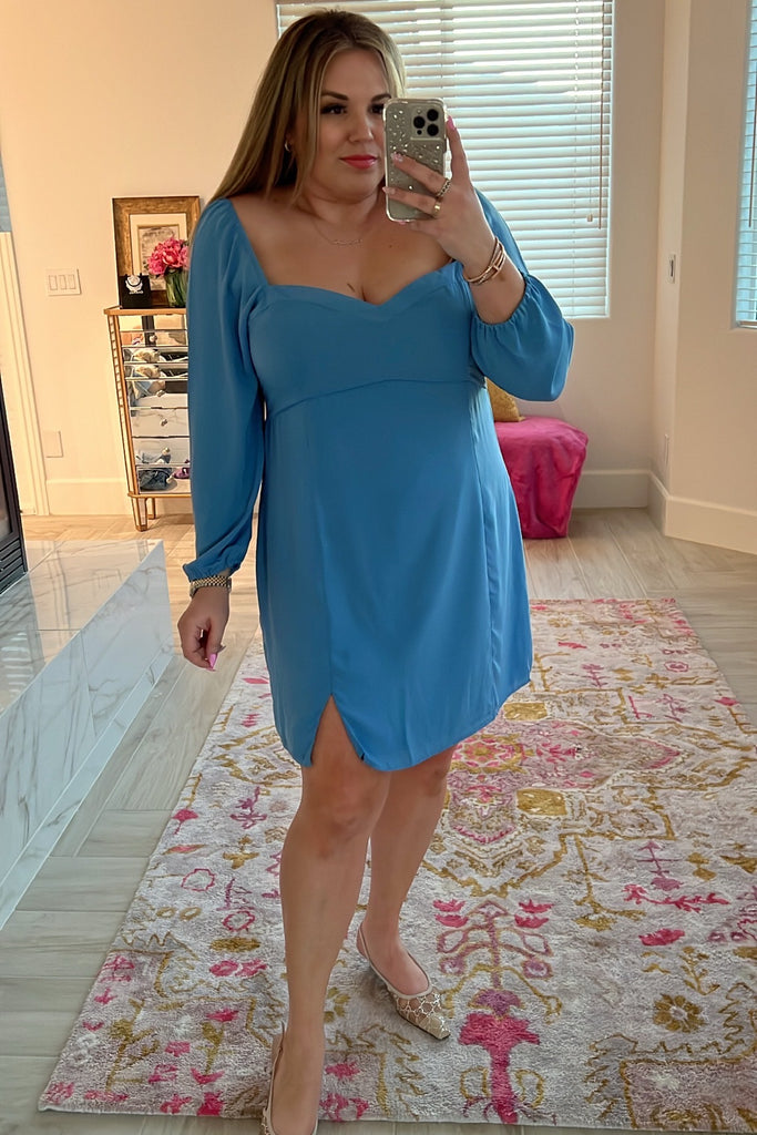 Abercrombie & Fitch Blue Small Front Slit Dress- Size XL (sold out onl – The Saved Collection Abercrombie & Fitch Blue Small Front Slit Dress- Size XL (sold out onl – The Saved Collection