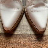 Sam Edelman White Western Booties- Size 7 (see notes)