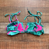 Buddy Love Tropical Print Tie Strap Bikini Top- Size M (we have matching bottoms)
