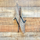Michelle McDowell Animal Print Mule Slides- Size 9 (Great Condition)