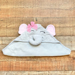 Hudson Baby Gray Cotton Elephant Hooded Towel