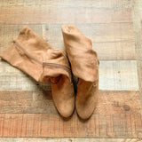 Bamboo Tan Boots- Size 7