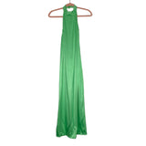 Zara Green Strappy Back Back Slit Mock Neck Dress NWT- Size S