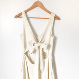 Mod Ref Cream Jumpsuit with Tie Back- Size S