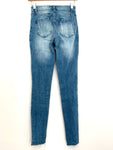 KanCan Pearl Studded Jeans with Raw Hem- Size 24 (Inseam 28”)