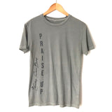 DaySpring Candace Collection Grey Graphic "Praise Up" AUTOGRAPHED Tee- Size XS