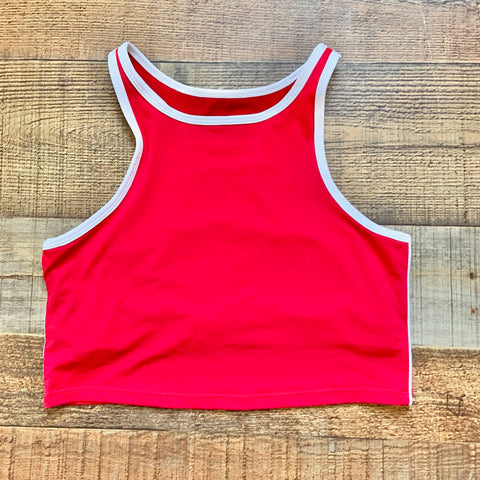Fabletics Red and White Trim Sports Bra- Size ~XS (see notes)