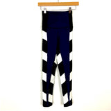 Port De Bras Navy/Black/White Leggings- Size S (Inseam 22.5”)