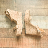 Forever21 Cork Wedge Sandals- Size 7.5 (LIKE NEW)