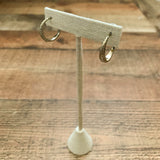 LOFT Silver Hoops NWT