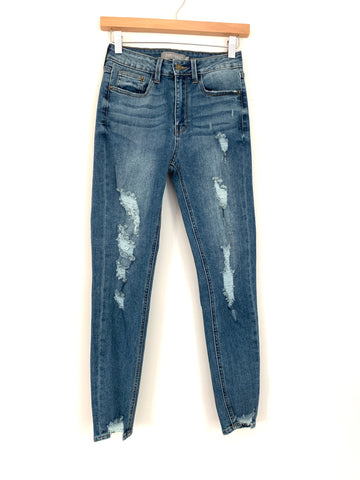 JustUSA Distressed Skinny Jeans- Size 2 (Inseam 25”)