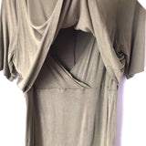 New Look Green Maternity/Nursing Dress-Size 12