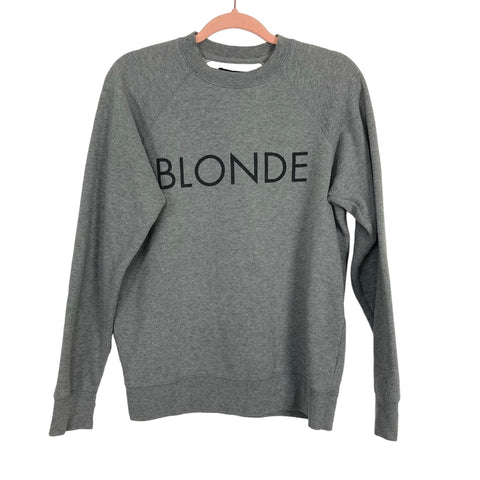 Brunette the Label Gray Blonde Sweatshirt- Size S/M