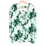 Swimsuits For All Green and White Tie-Dye Open Back Top- Size 14/16 (we have matching pants)