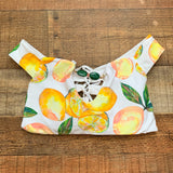 No Brand White Lemon Swim Top- Size S (We Have Matching Bottoms)