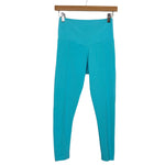 Onzie Turquoise Ribbed Leggings- Size S/M (Inseam 22.5”)