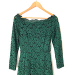 Missmay Green Lace Scalloped Neck Dress- Size XS (see notes)