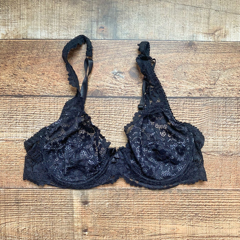 No Brand Black Lace Bra- Size 34B (see notes)