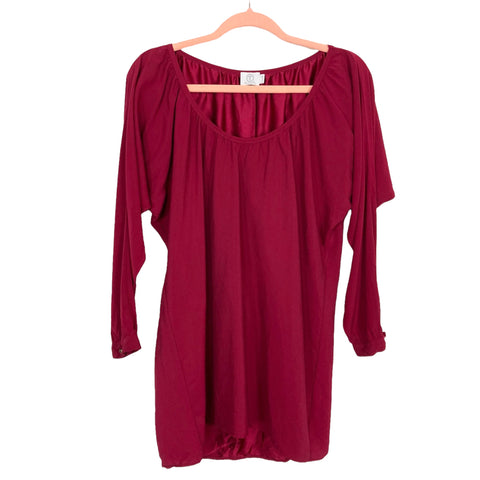 T Los Angeles Berry Batwing Sleeve Top- Size S (see notes)
