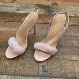 Olivia Ferguson Faux Fur Slingback Sandal Stilettos- Size 8.5