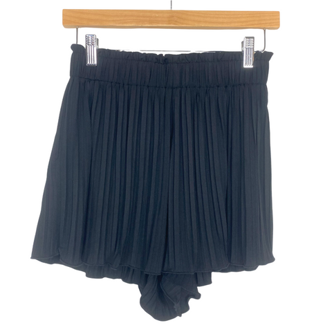 Loft Black Pleated Shorts NWT- Size XXS