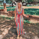 BB Dakota Striped Maxi Dress NWT- Size S