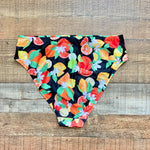 Fig Leaves Black Fruit Print Bikini Bottoms- Size 12 (we have matching top)