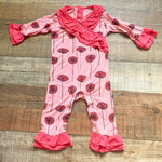 Kickee Pants Floral Ruffle Jumpsuit- Size 6-12M