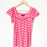 Gibson Pink/Red Striped Top- Size XXS Petite