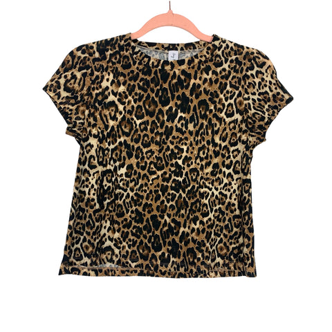 Sexy Mama Maternity Animal Print Crop Belly Top- Size 1 (2-6)