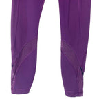 Lululemon Plum Front Zippers and Mesh Detail Crop Leggings- Size 4 (Inseam 23.5")