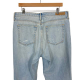 GRLFRND Light Wash Helena Distressed Jeans- Size 31 (sold out online, Inseam 28”)