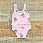 Old Navy Pink Strawberry Print Swimsuit- Size 6-12M (see notes)