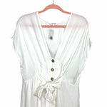 Amaryllis White Front Button Dress NWOT- Size XL