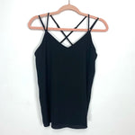 Jade Black Criss Cross Tank Top NWT- Size S