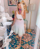 No Brand Iridescent with Gold Buckle See Through Belt- Size ~S (see notes)