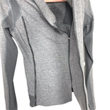 Lululemon Heathered Grey Side Zipper Jacket- Size ~4 (see notes)