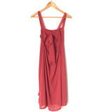 Amaryllis Watermelon Midi Dress with Front Slit and Tie Back- Size S