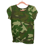 We the Free Camo Front Knot Tee- Size S