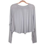 All in Motion Gray Thumb Hole Cuff Long Sleeve Tee- Size XL