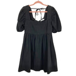 Vestique Black with Puff Sleeves Regent Babydoll Dress NWT- Size Lt