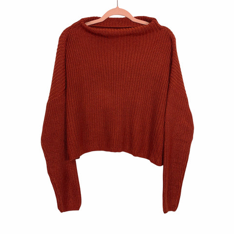 Vestique Brick Mock Wide Neck Sweater- Size M/L