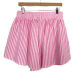 Lioness Pink and White Striped Shorts- Size XL