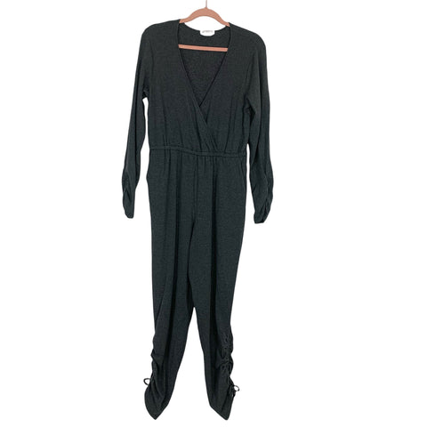 Lovers + Friends Heathered Grey Surplice Front Jumpsuit- Size M (sold out online)