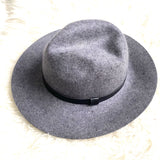 ASOS Grey Wool Wide Brim Hat- Size S/M