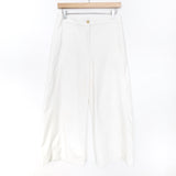 Ann Taylor White Cropped Flare Dress Pants- Size 0 (Inseam 24")