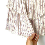Moon River Ruffle Skirt with Crochet Hem- Size M